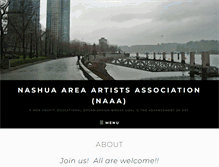Tablet Screenshot of nashuaareaartistsassoc.org